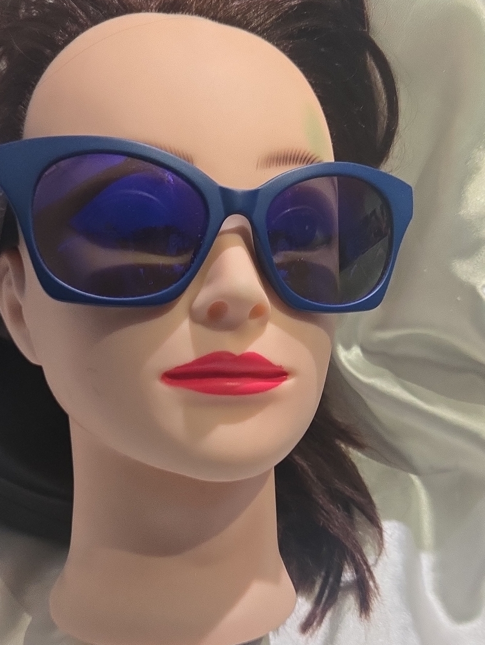 Alexander McQueen Blue Cat-Eye Women’s Sunglasses